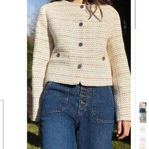 ZARA TEXTURED BLAZER SIZE S , M NWT